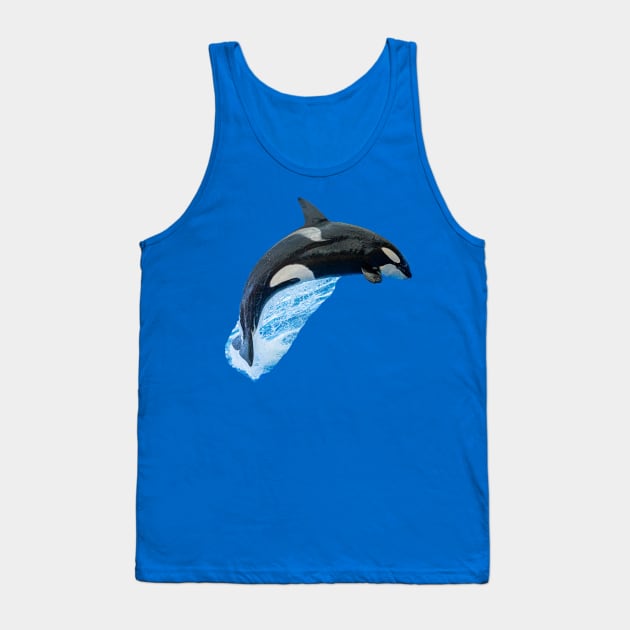 Jumping Orca Tank Top by dalyndigaital2@gmail.com